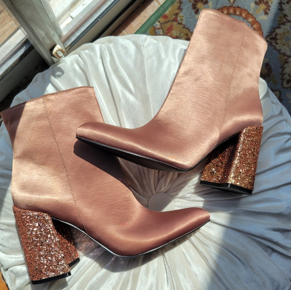 Shellys London Hugsy Bootie in Dark Nude - Picture 4 of 6
